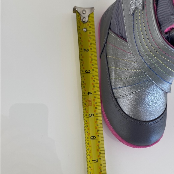 NEW Livie & Luca Fox Silver/Pink Rainbow Fleece Leather Boots girls toddler 8 - Picture 13 of 14